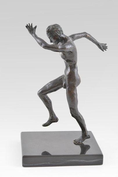 null ÉCOLE CANADIENNE (Actif XXe)
Sprinteur
Sculpture en bronze sur socle
20x10cm...