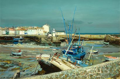 null RIGAUD, Jean (1912-1999)
"Port Joinville, Île d'Yeu"
Oil on canvas
Signed on...