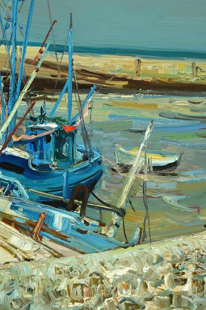 null RIGAUD, Jean (1912-1999)
"Port Joinville, Île d'Yeu"
Oil on canvas
Signed on...