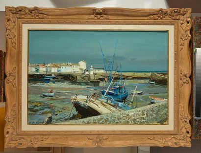 null RIGAUD, Jean (1912-1999)
"Port Joinville, Île d'Yeu"
Oil on canvas
Signed on...