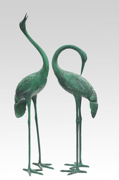 null After MÈNE, Pierre-Jules (1810-1877)
ading birds
Set of two spelter sculptures...