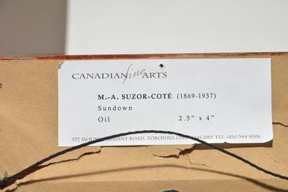 null SUZOR-COTÉ, Marc Aurèle de Foy (1869-1937)
"Crépuscule"
Oil on board
Signed...