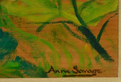 null SAVAGE, Anne Douglas (1896-1971)
Sans titre (maisons)
Huile sur panneau
Signée...