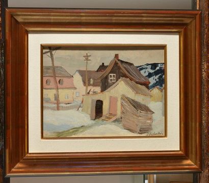 null RICHARD, René Jean (1895-1982)
Maisons, Baie St. Paul
Huile sur isorel
Signée...