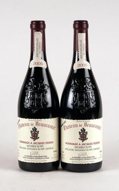 null Château de Beaucastel Cuvée Hommage à Jacques Perrin 2005 - 2 bouteilles
