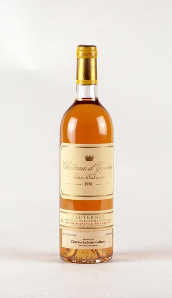 null Château d'Yquem 1981
Sauternes Appellation Contrôlée
Niveau A-B
1 bouteille