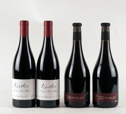 null Kistler Russian River Valley Pinot Noir 2010 Turley Paso Robles Zinfandel Dusi...