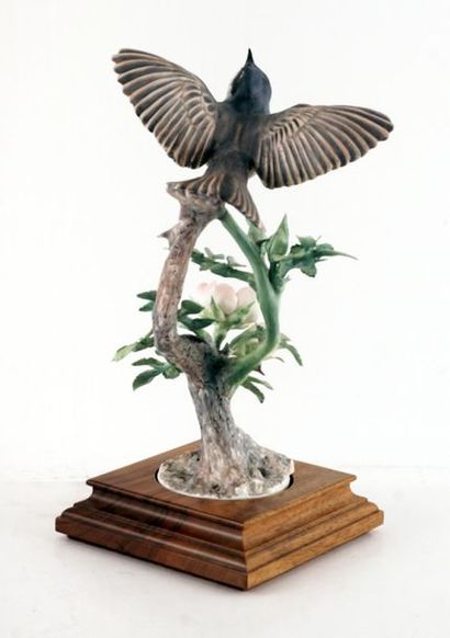 null DOUGHTY, Dorothy (1892-1962) - ROYAL WORCESTER
"Lesser White Throat Sylvia Curruca...