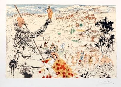null DALI, Salvador (1904-1989)
L'âge d'or de Don Quichote
Lithographie
Signée en...