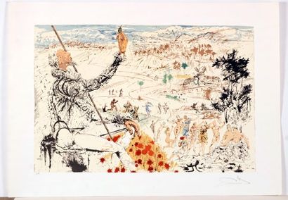 null DALI, Salvador (1904-1989)
L'âge d'or de Don Quichote
Lithographie
Signée en...