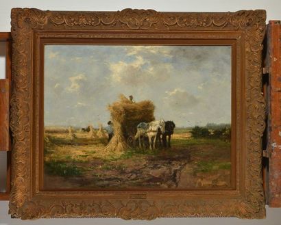 null SCHERREWITZ, Johan Frederik Cornelius (1868-1951)
"Harvest time"
Huile sur toile
Signée...