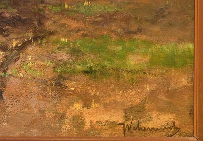 null SCHERREWITZ, Johan Frederik Cornelius (1868-1951)
"Harvest time"
Oil on canvas
Signed...