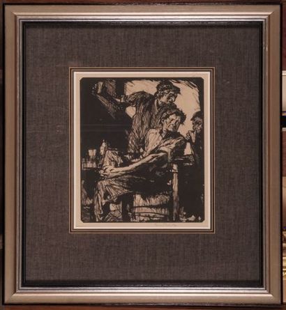 null BRANGWYN, Frank (1867-1956)
Travailleur héroïque
Encre

Provenance:
Succession...