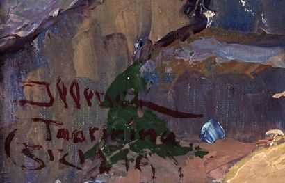 null ILLENCZ, Lipòt (1882-1950)
Ruines, Méditerranée
Huile sur toile
Signée et inscriptions...