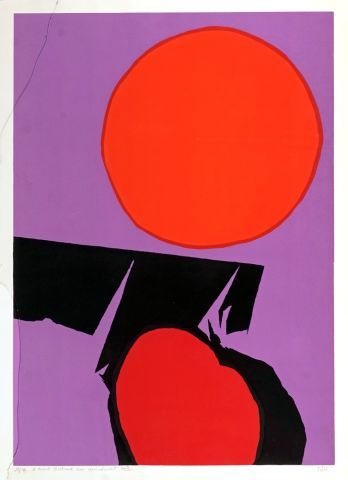 null FEITO LOPEZ, Luis (1929-)
Composition au cercle rouge
Sérigraphie
Signée en...