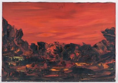 null JOCHEMS, Herbert (1912-1975) 
Paysage rouge
Huile sur toile
Signée en bas à...