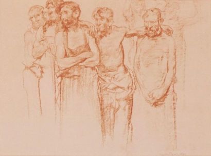 null BRANGWYN, Frank (1867-1956)
Workers
Sanguine
Signed on the lower right: 
Frank...
