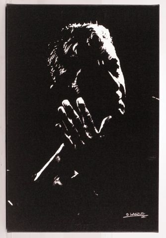null LASZLO MONTREAL (active 21st c.)
Leonard Cohen
Photographic print on canvas
Signed...