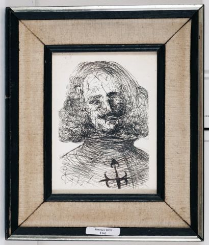 null DALI, Salvador (1904-1989)
"Velasquez"
Eau-forte sur papier
Titrée et authentifiée...