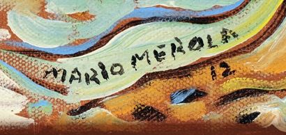 null MEROLA, Mario (1931-)
"Echo et espace"
Huile sur toile
Signée et datée en bas...