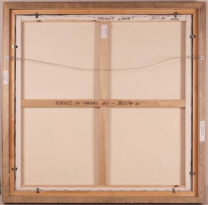 null BOUDRO (Boudreau, Guy, dit) (1967-)
"Helmut Lang"
Acrylique sur toile
Signée...