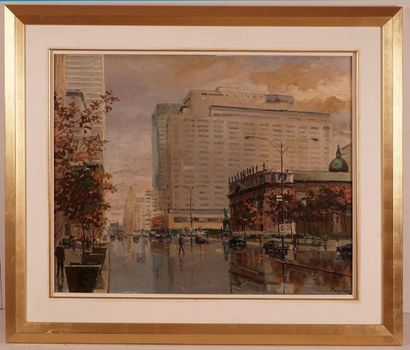 null PRUDNIK, Lack (1914-)
Hôtel Reine Élisabeth, Montréal
Huile sur toile
Signée...