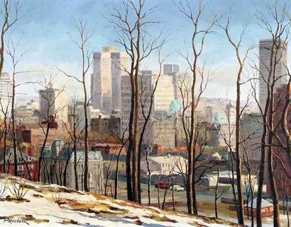 null PRUDNIK, Lack (1914-)
Downtown, Montreal
Oil on canvas
Signed on the lower left:...
