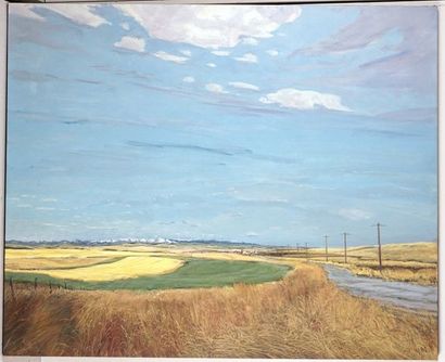 null ACS, Joseph (Joe) Ferenec (1936-)
"Spring wheat with the C.Rockies (Alta)"
Huile...