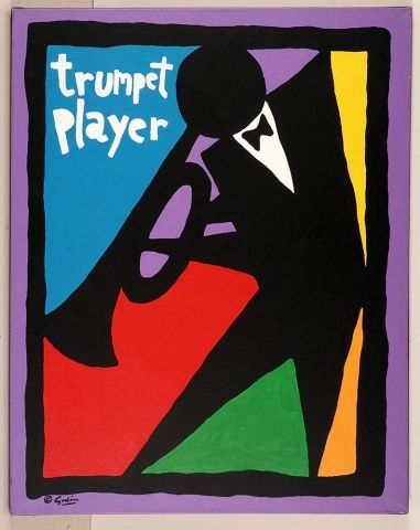 null GODIN, Eric (1964-)
"Trumpet player"
Acrylique sur toile
Signée en bas à gauche:...