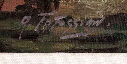null TATOSSIAN, Armand (1951-2012)
"St-Jovite"
Oil on canvas
Signed on the lower...