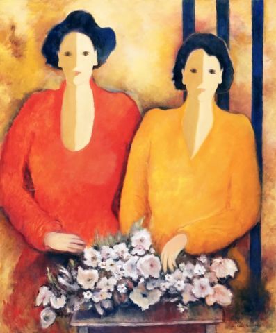 null DIONNE-VALOIS, Claire (1927-2019)
Friends
Oil on canvas
Signed on the lower...