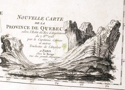 null D'Après CARVER, Jonathan (1732-1780)
"Nouvelle Carte de la Province de Quebec...