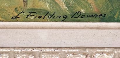 null FIELDING-DOWNES, Lionel (1900-1972)
Chalet dans le montagnes
Huile sur panneau
Signée...