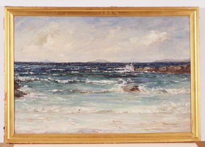 null HARRIS, Maud (active 20th c.)
Seashore
Oil on canvas
Signed and dated on the...