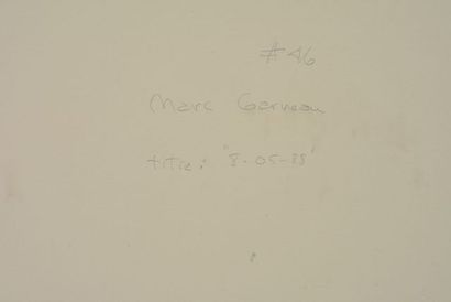 null GARNEAU, Marc (1956-)
Sans titre
Technique mixte sur papier
Signée et datée...