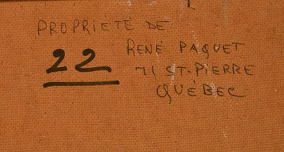 null RICHARD, René Jean (1895-1982)
"Rand St-Jean-Baptiste, St-Urbain"
Oil on masonite
Signed...