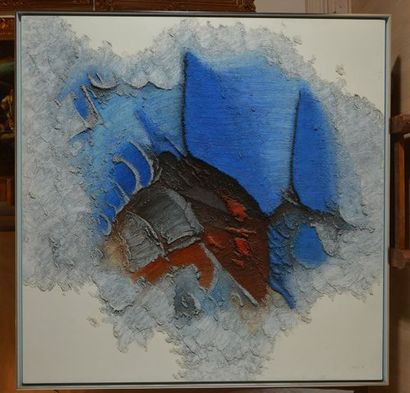 null TOUPIN, Fernand (1930-2009) 
"Polaris" 
Acrylic on canvas laid on board
Signed...
