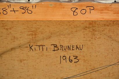null BRUNEAU, Kittie (1929-) 
Sans titre 
Huile sur toile 
Signée et datée en bas...
