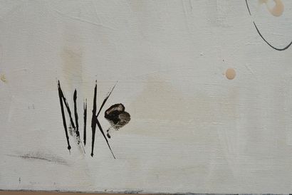 null NIKO (MATHIEU, Nicole, dit) (1958-)
"Fashion kiss"
Oil on cabvas
Signed on the...