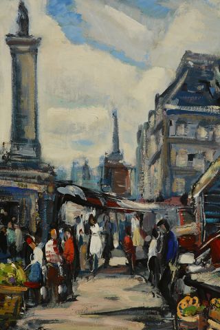 null GIUNTA, Joseph (1911-2001) 
Place Jacques Cartier
Oil on masonite
Signed on...