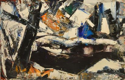 null GIUNTA, Joseph (1911-2001) 
"Le dégel, Laurentides, Que"
Oil on canvas board
Signed...