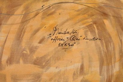 null GIUNTA, Joseph (1911-2001) 
"Hiver, Que, Laurentides"
Oil on masonite
Signed...