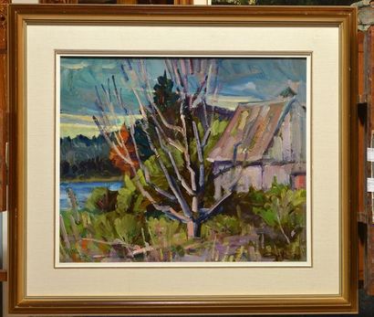 null AYOTTE, Léo (1909-1976)
Landscape
Oil on canvas
Signed and dated on the lower...