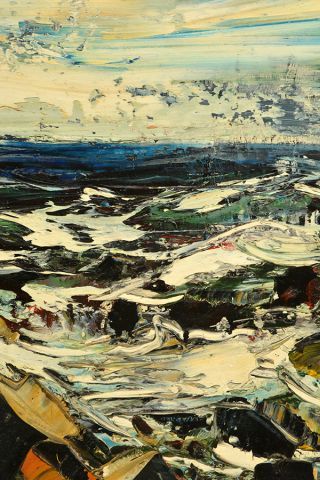 null GIUNTA, Joseph (1911-2001)
"Surf and the ocean"
Huile sur isorel
Signée en bas...