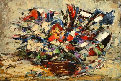 null GIUNTA, Joseph (1911-2001) 
Still life
Oil on masonite
Signed and dated on the...