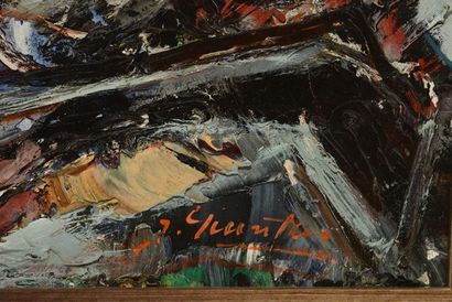 null GIUNTA, Joseph (1911-2001) 
Winter scene
Oil on masonite
Signed on the lower...