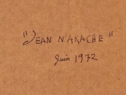 null SANDESSIN (Thérrien, Claude, dit)(1951-)
"Jean N'Arache"
Huile sur isorel
Signée...