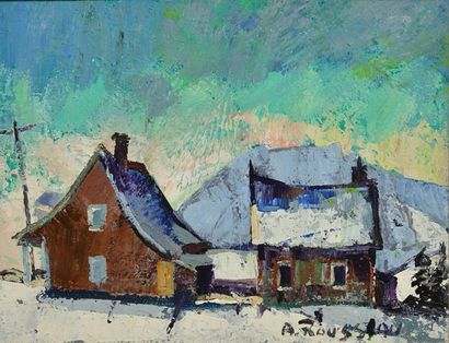 null ROUSSEAU, Albert (1908-1982)
"Dans les Laurentides Quebec"
Oil on canvas
Signed...