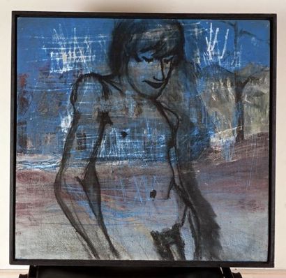 null CANADIAN SCHOOL 20th c.
Blue nude
Mix media on board

Provenance:
Marc Paradis...