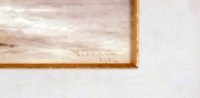 null VERNER, Frederick Arthur (1836-1928)
"Whitby, Yorkshire"
Aquarelle
Signée et...